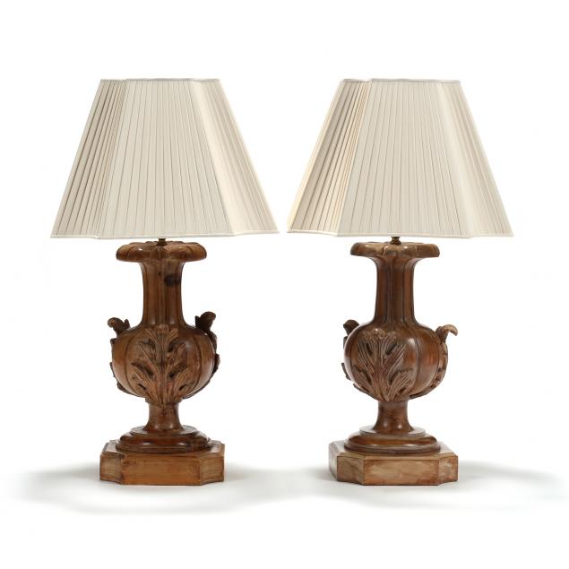 a-pair-of-italian-carved-wood-vase-form-table-lamps