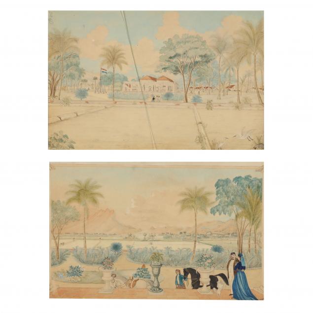 pair-of-antique-watercolor-scenes-of-java-circa-1860
