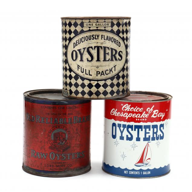 three-one-gallon-oyster-cans