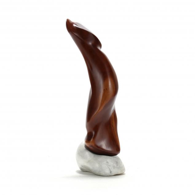 free-form-abstract-cherry-and-marble-sculpture