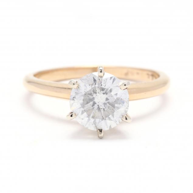 gold-and-round-brilliant-cut-diamond-ring