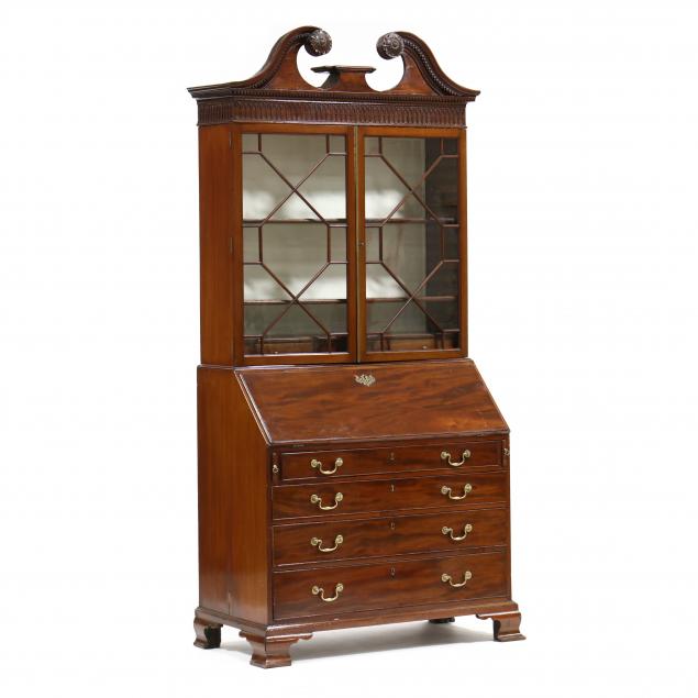 george-iii-mahogany-bureau-bookcase