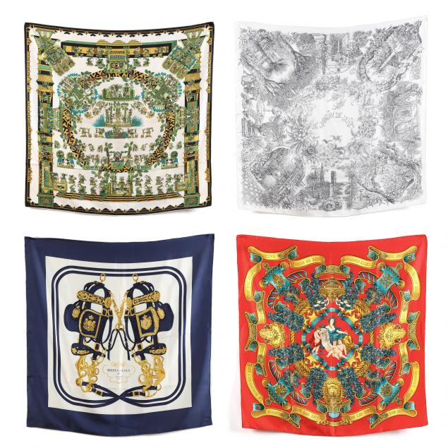 four-silk-scarves-hermes