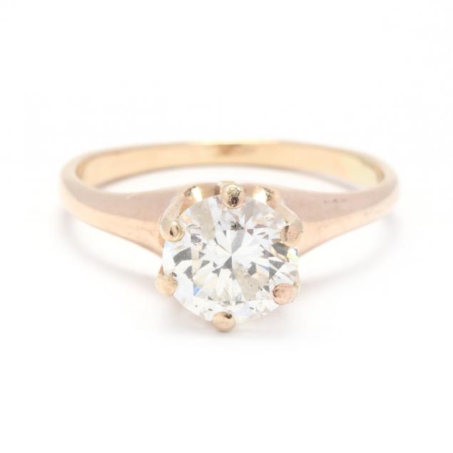 gold-and-round-brilliant-cut-diamond-ring