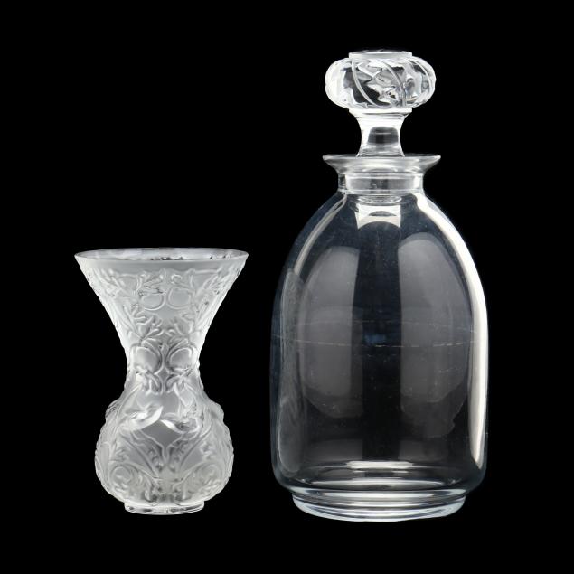 lalique-crystal-decanter-and-vase