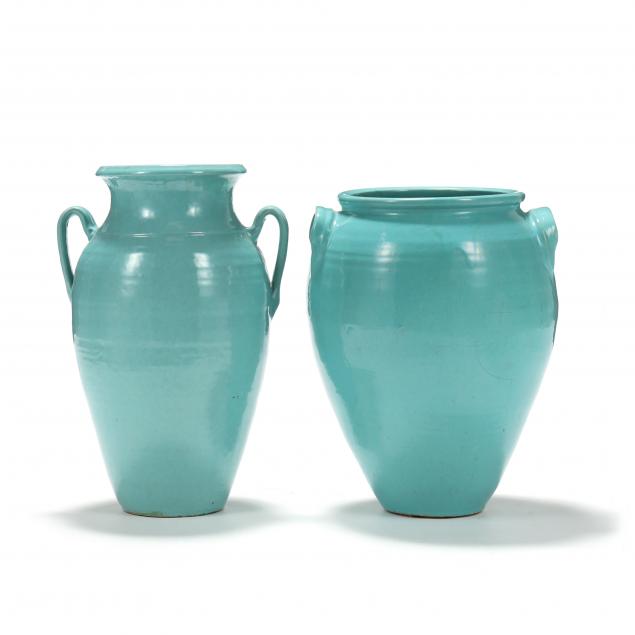 attributed-waymon-cole-nc-1905-1987-two-pottery-floor-vases