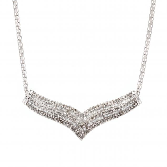 white-gold-and-diamond-necklace