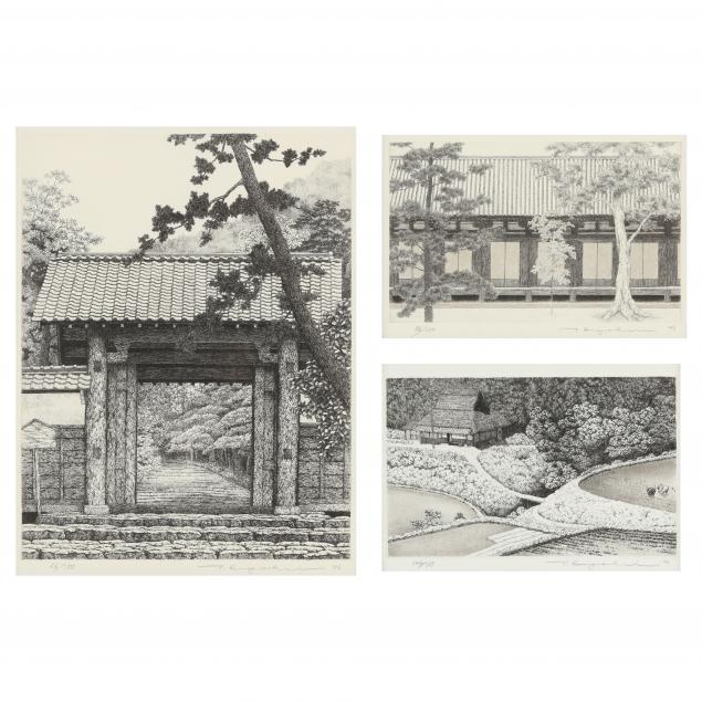 ryohei-tanaka-japanese-1933-2019-three-etchings