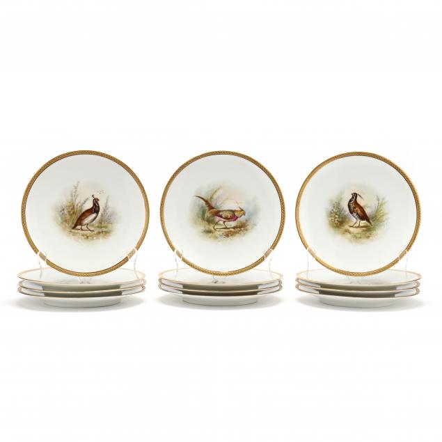 set-of-twelve-limoges-ornithological-themed-porcelain-luncheon-plates