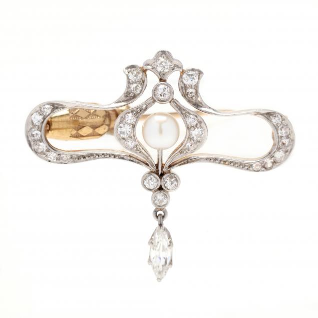 art-nouveau-gold-and-gem-set-brooch