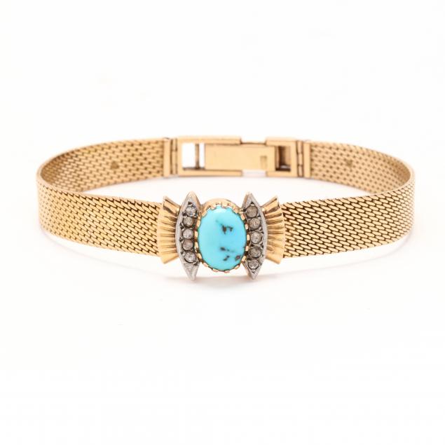 retro-gold-and-turquoise-bracelet-middle-eastern