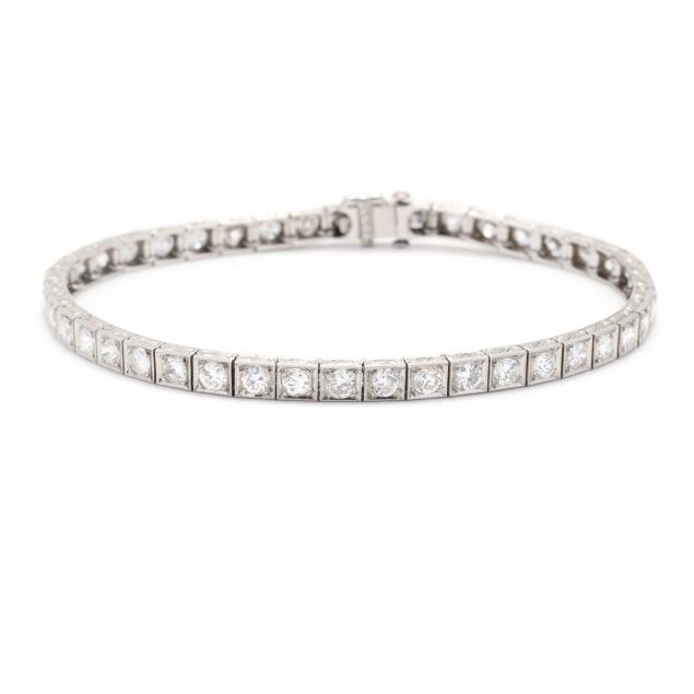 art-deco-platinum-and-diamond-bracelet