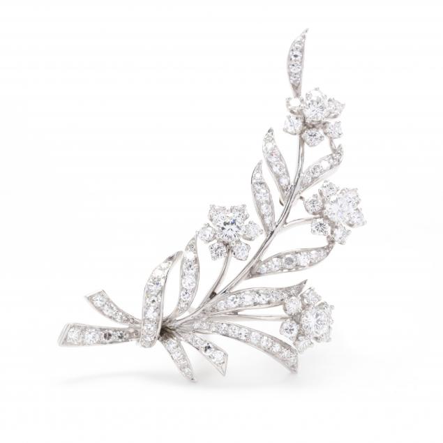 platinum-and-diamond-floral-spray-brooch