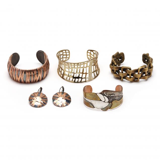 five-modernist-mixed-metal-jewelry-items