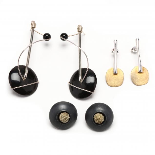 three-pairs-of-modernist-earrings