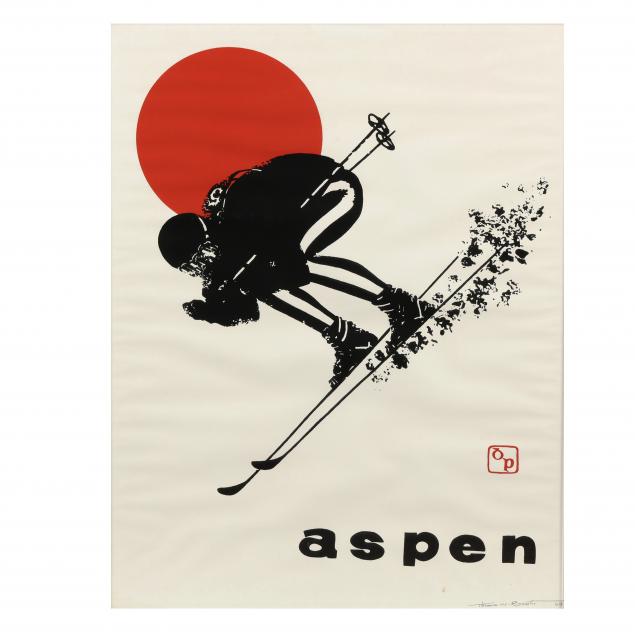 thomas-w-benton-american-1930-2007-rare-vintage-aspen-ski-poster