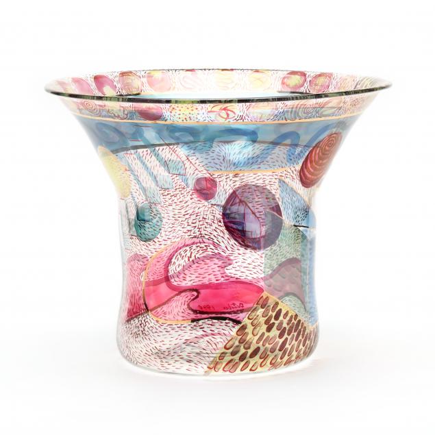 anthony-corradetti-american-b-1955-large-decorated-glass-vase