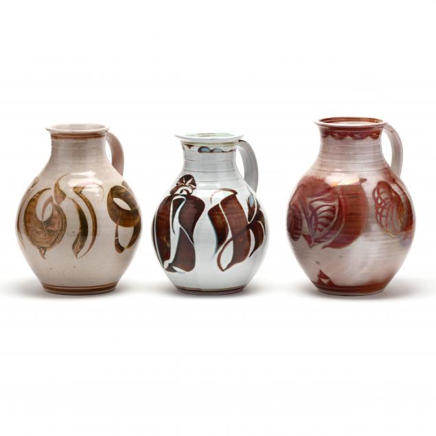 alan-caiger-smith-argentina-1930-2020-three-pottery-jugs