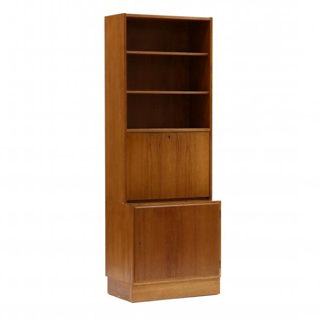 poul-hundevad-denmark-1917-2011-teak-desk-and-bookcase