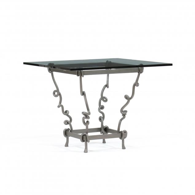 post-modern-sculpted-steel-and-glass-table