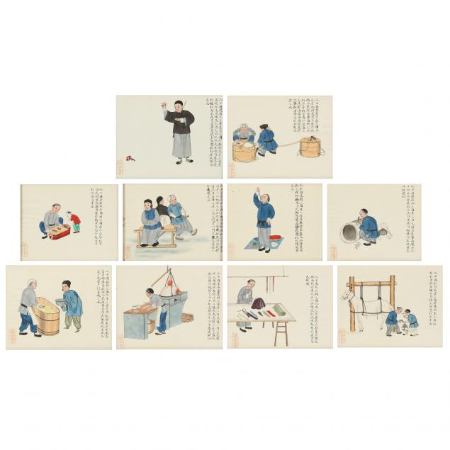 zhou-peichun-chinese-active-1880-1910-ten-paintings-from-an-album