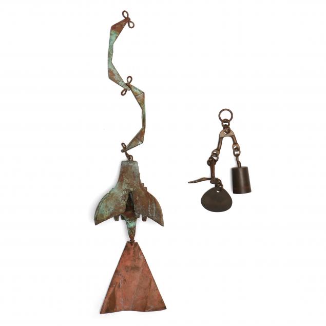 two-modernist-bronze-windbells-including-paolo-soleri-and-richard-fisher