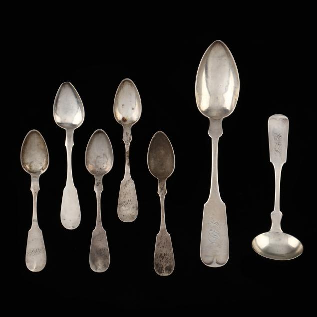 seven-north-carolina-related-coin-silver-spoons