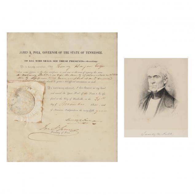 james-knox-polk-document-signed-as-tennessee-s-governor