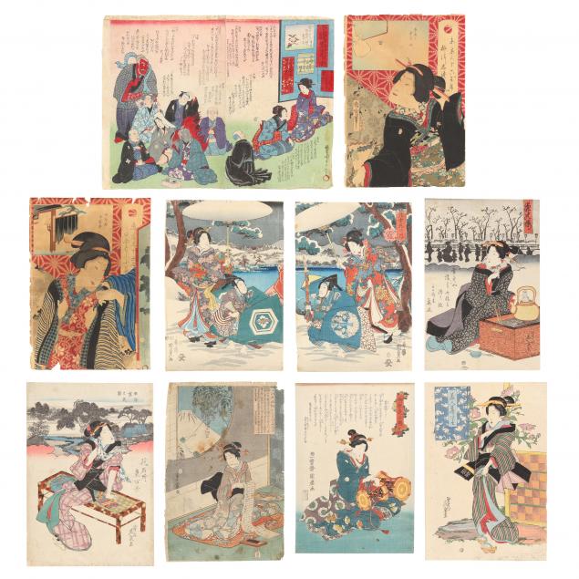 collection-of-eleven-japanese-woodblock-prints