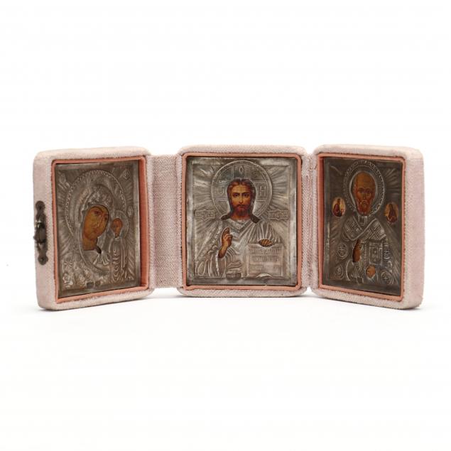 russian-silver-oklad-triptych-travel-icon