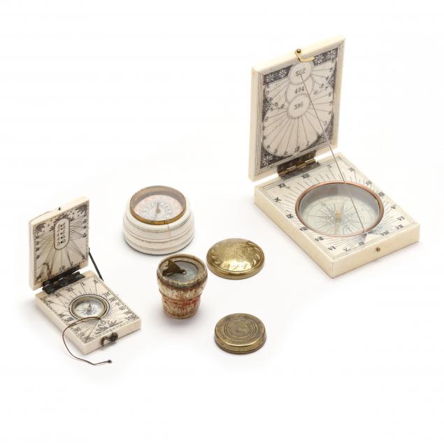 four-portable-bone-sundial-compasses