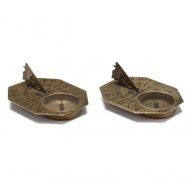 two-nicholas-bion-pocket-compass-sundial-combinations