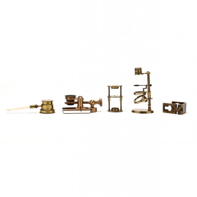 five-antique-english-portable-magnification-instruments