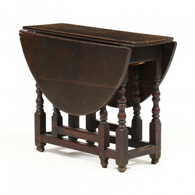 william-and-mary-oak-drop-leaf-table