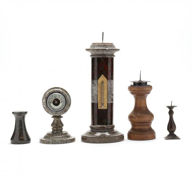 a-collection-of-four-english-sundials-and-a-barometer