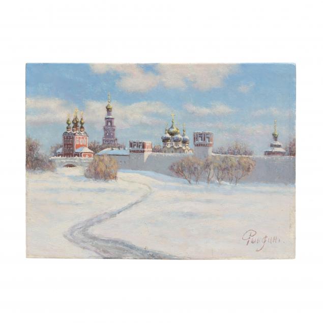 ryndin-russian-20th-century-view-of-novodevichy-convent-moscow