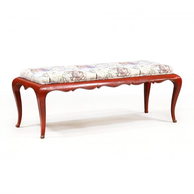 vintage-french-upholstered-and-lacquered-bench