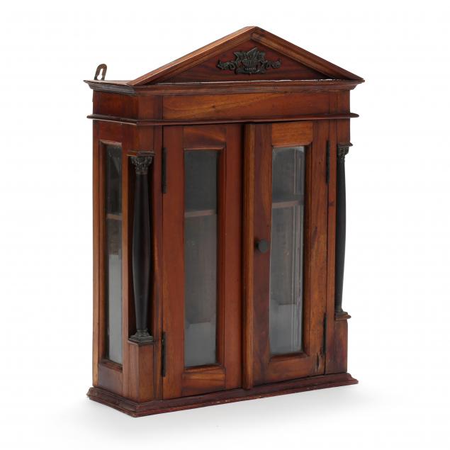 neoclassical-style-diminutive-mahogany-cabinet