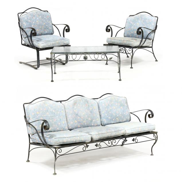 vintage-four-piece-iron-patio-set