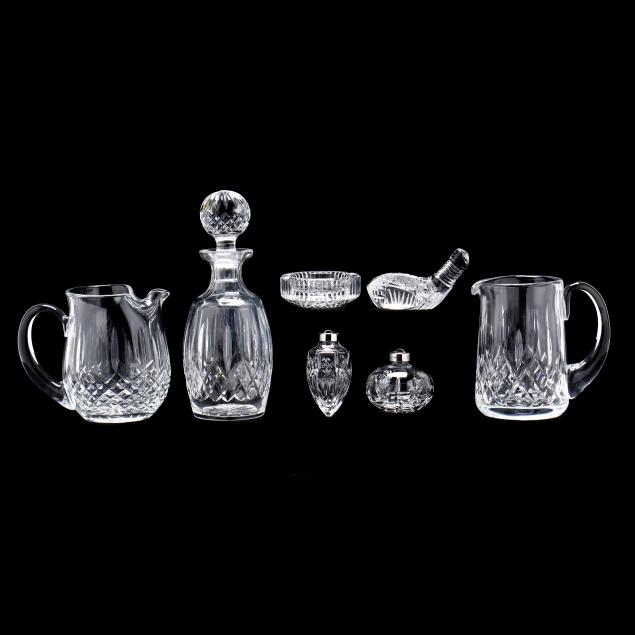 seven-pieces-of-assorted-waterford-crystal