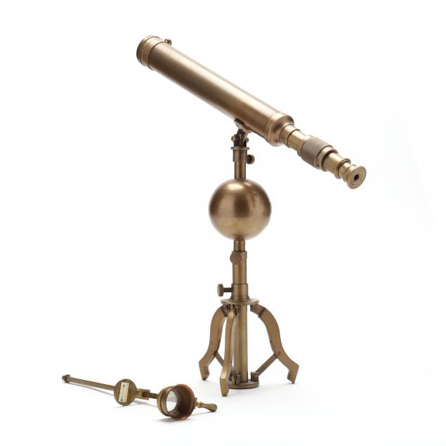 brass-tabletop-telescope-and-optometer