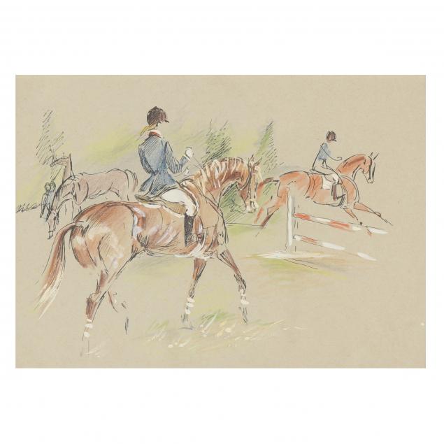 attributed-marie-paulette-lagosse-french-1921-1996-the-horse-show
