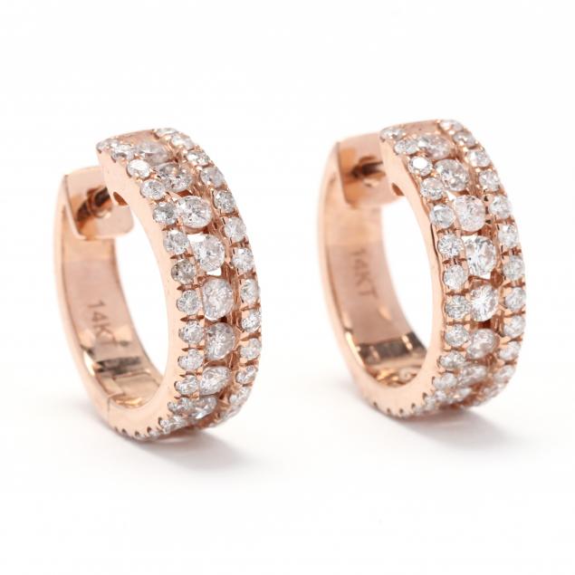 rose-gold-and-diamond-huggie-hoop-earrings