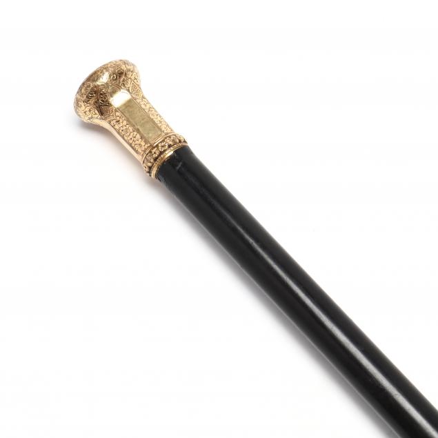 victorian-gold-filled-walking-stick