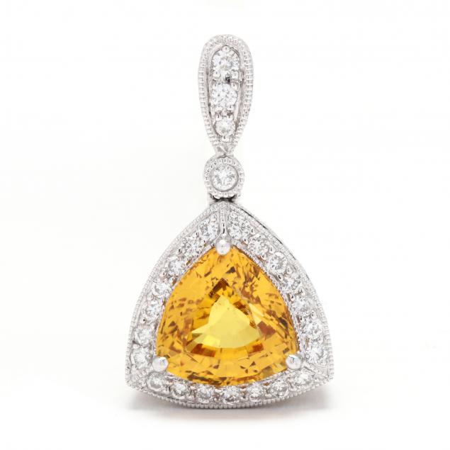 white-gold-yellow-sapphire-and-diamond-pendant