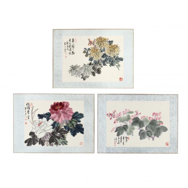 chen-banding-chinese-1877-1970-a-group-of-seven-prints-of-flora