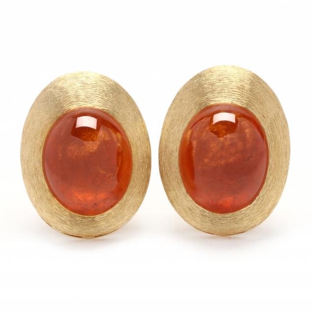 gold-and-spessartite-garnet-earrings-henry-dunay