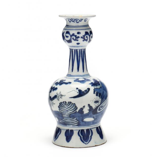 dutch-delft-blue-and-white-garlic-neck-vase