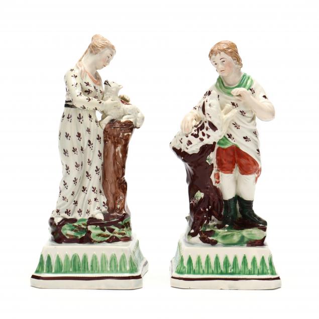 pair-of-pearlware-figures