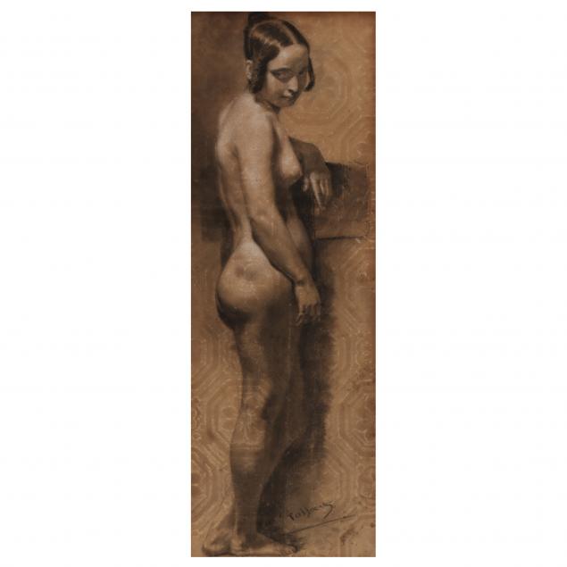 octave-tassaert-french-1800-1874-standing-nude